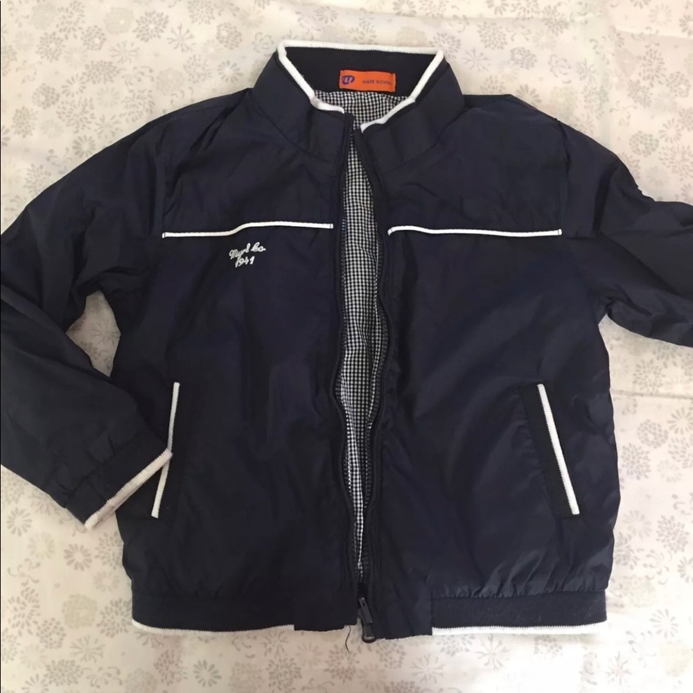 Kids Jacket Coat Reversible Boys Kids Blue Jacket